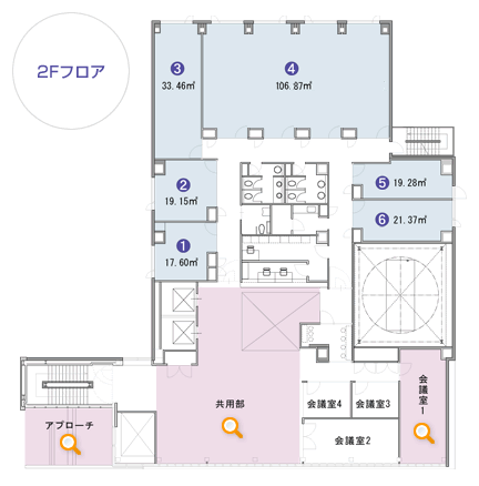 名古屋のレンタルオフィス【アーク栄錦ニュービジネスビル】2Fフロア
